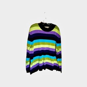 Vintage Talbots multicolored striped sweater